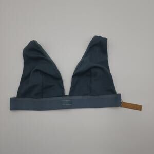 Skims Cotton Plunge Bralette in Kyanite Size 4X